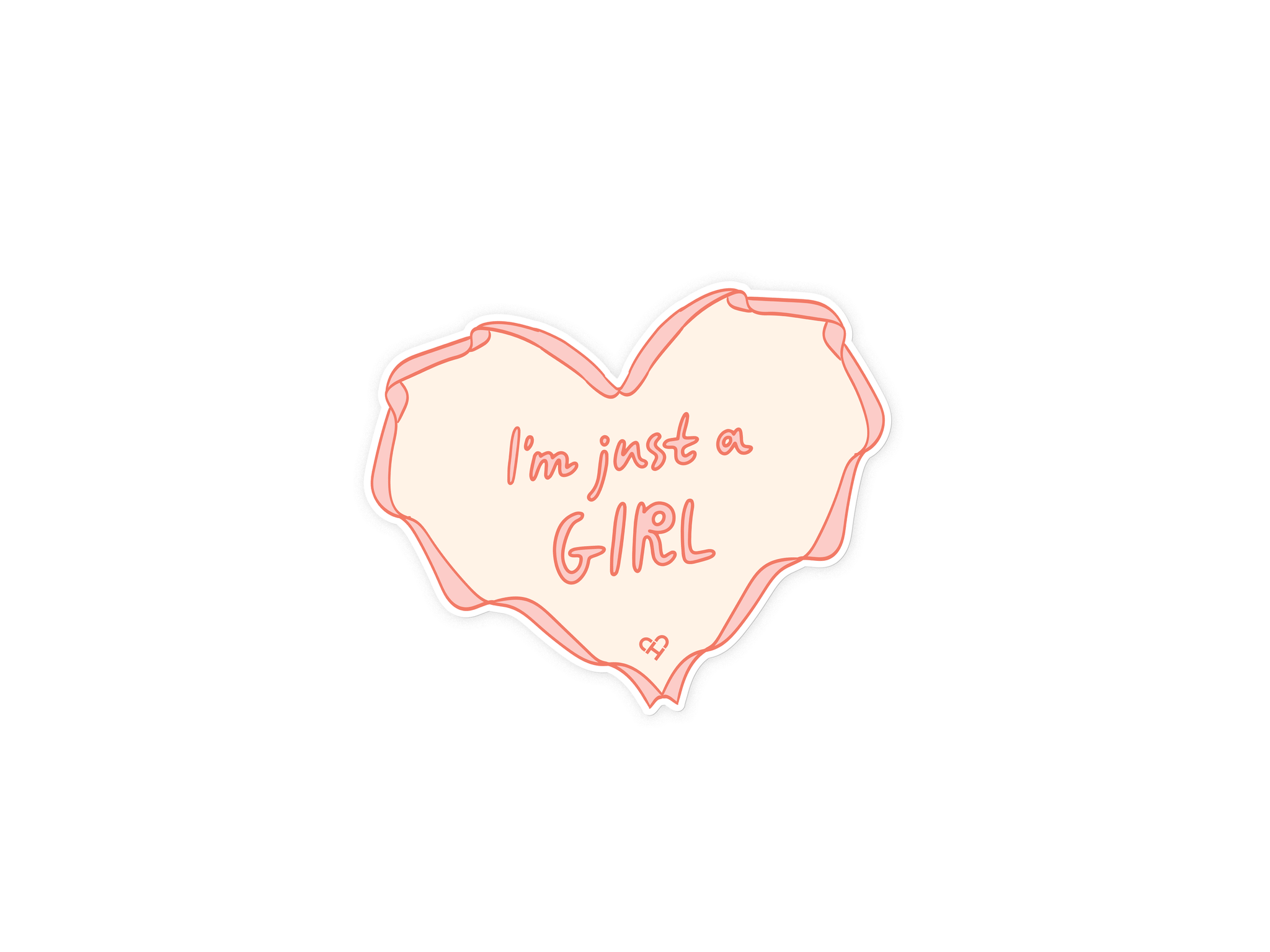 2048x1536 I'm Just A Girl Sticker