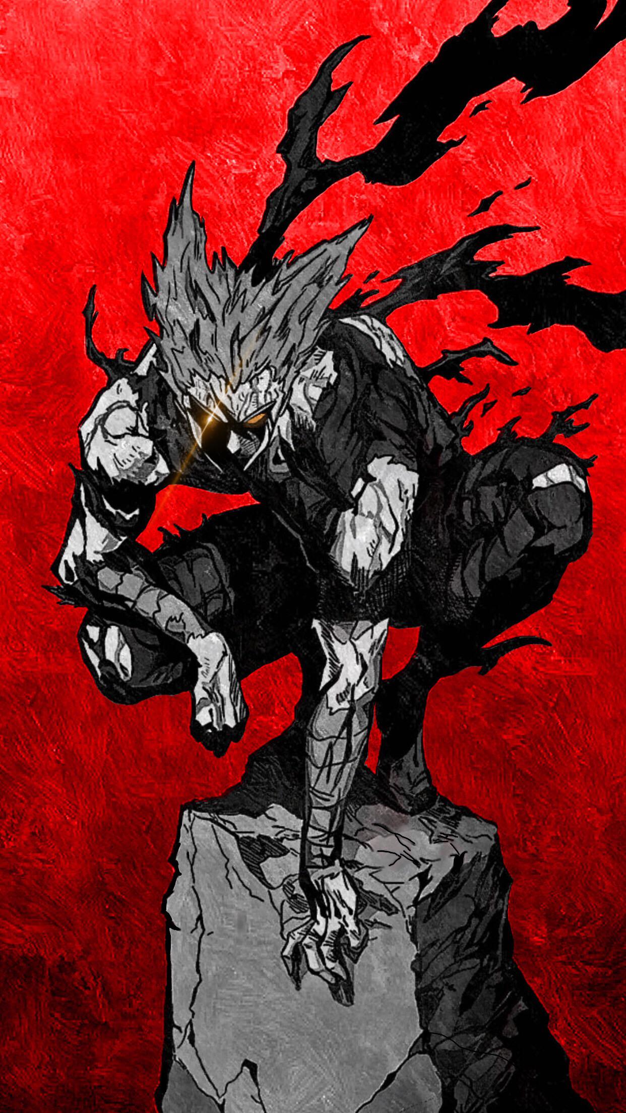 1242x2208 I edited a Garou panel to use as a wallpaper
