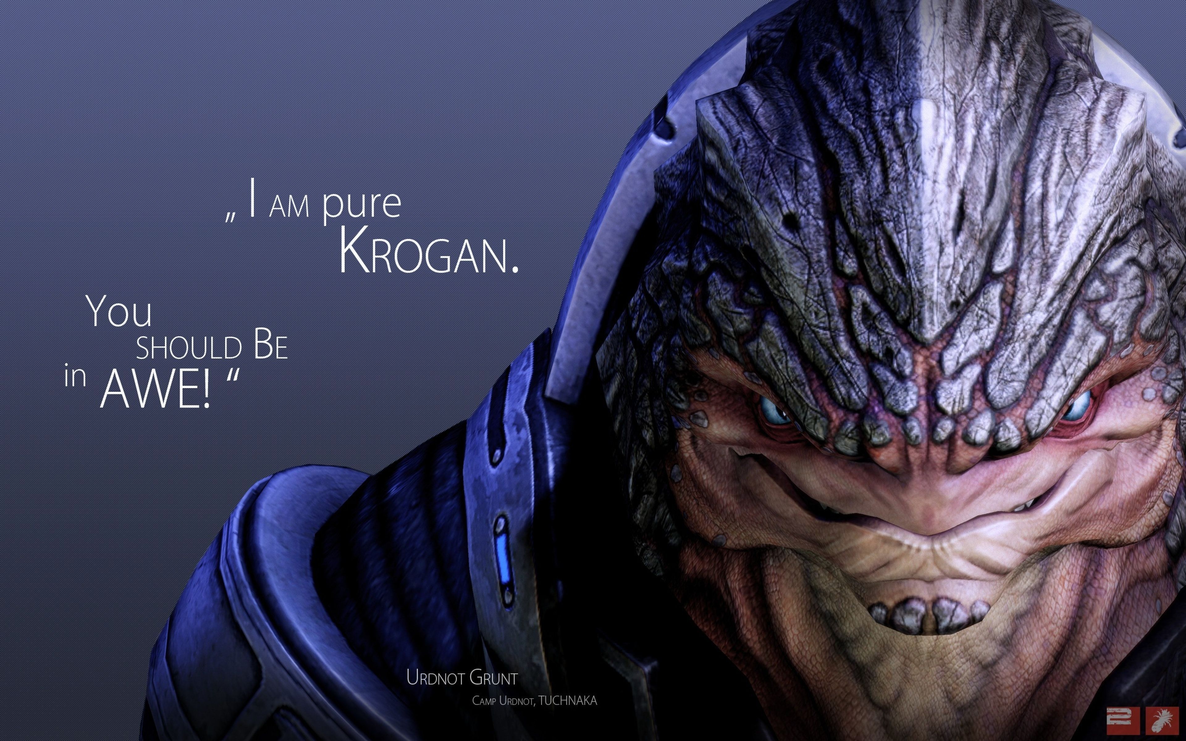 3840x2400 Wallpaper mass effect, krogan, grunt for mobile and desktop, section игры, resolution 3840x2400