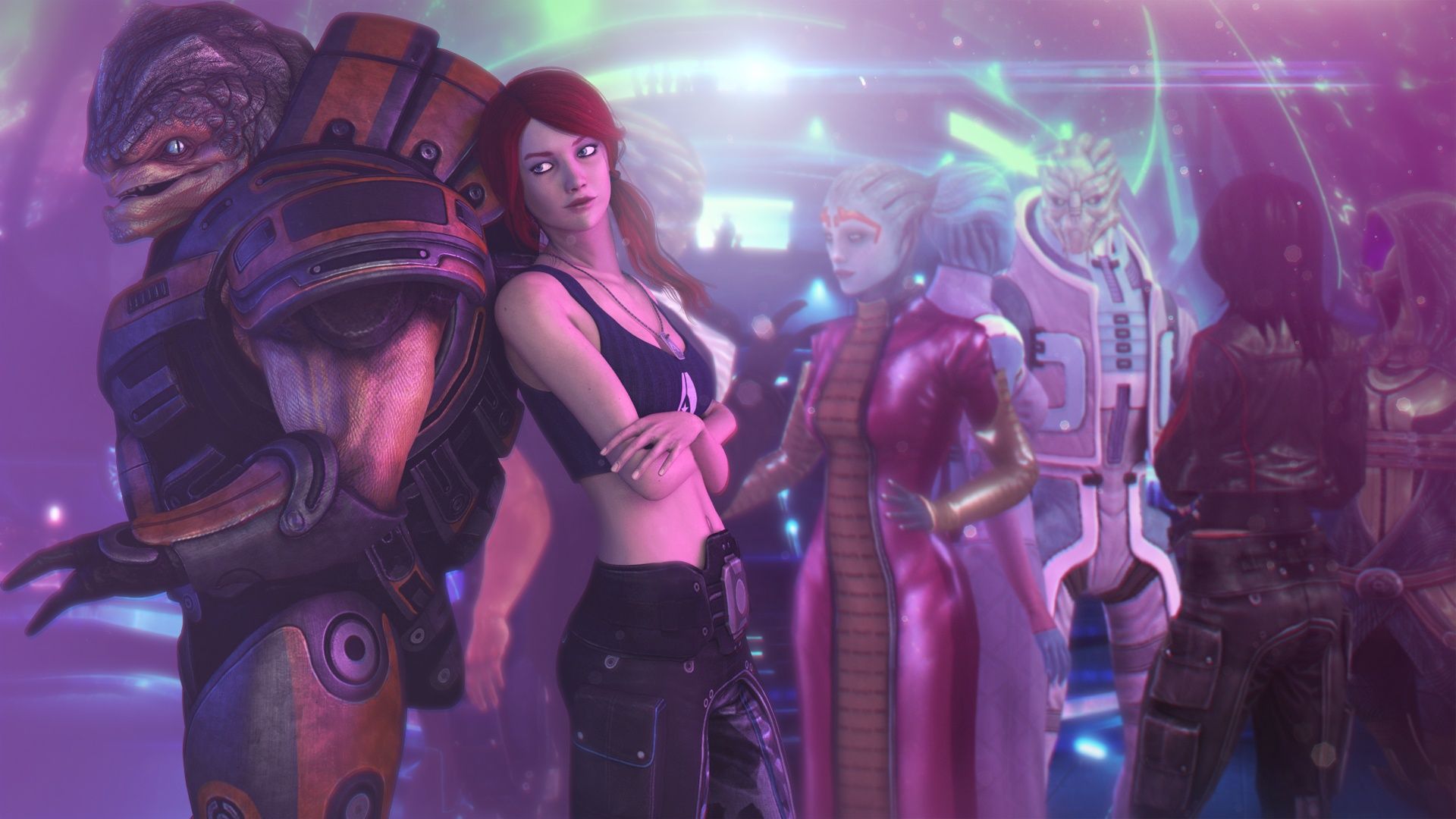 1920x1080 Wallpaper mass effect, shepard, krogan, urdnot grunt for mobile and desktop, section игры, resolution 1920x1080