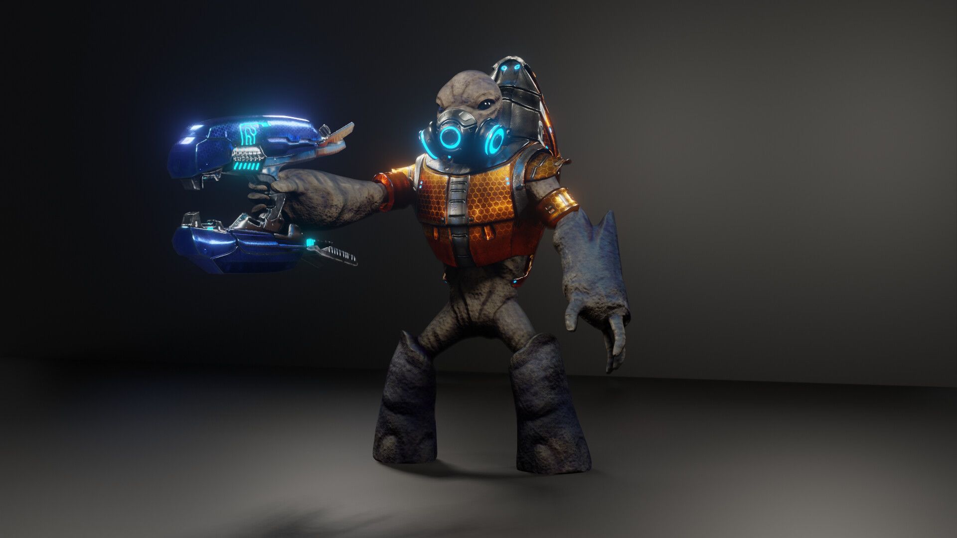 1920x1080 Halo Grunt 3D Model