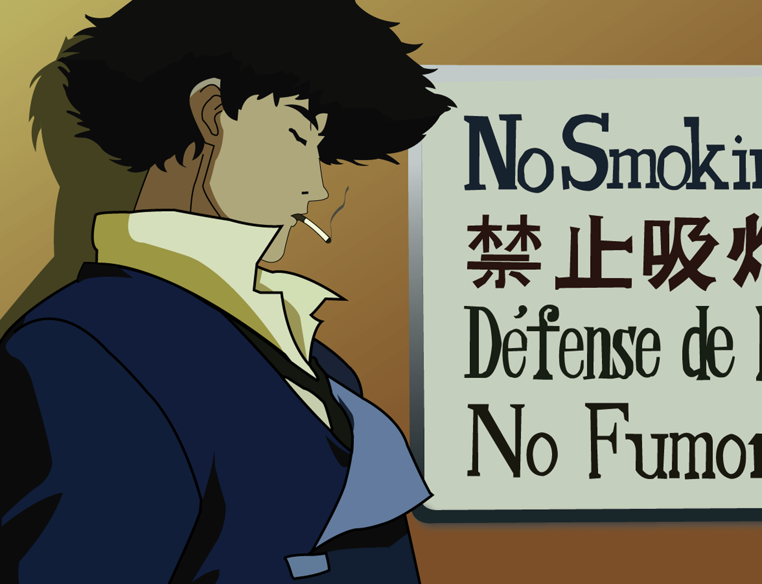 spike spiegel smoking spike spiegel smoking
