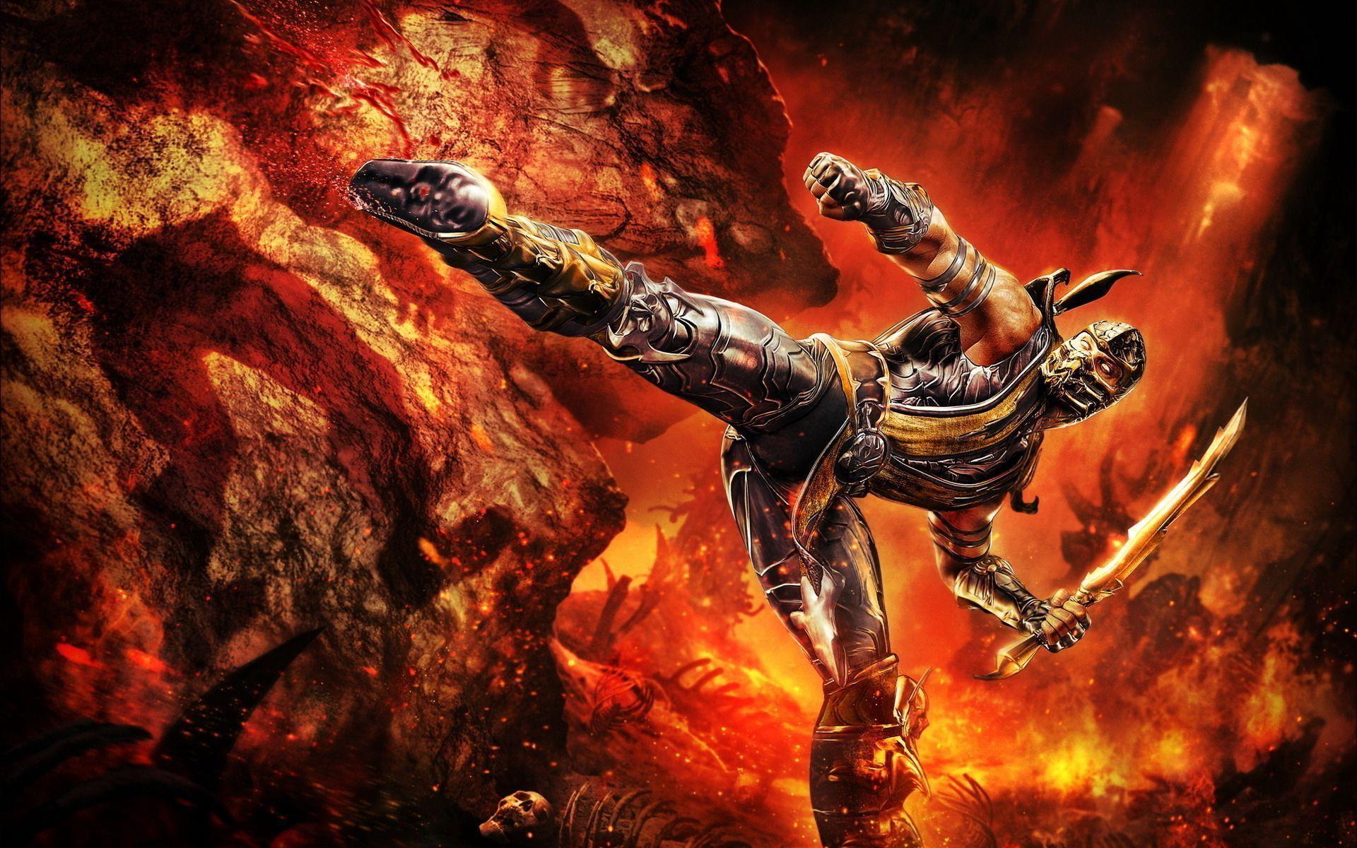 1920x1200 Scorpion Wallpaper Mortal Kombat