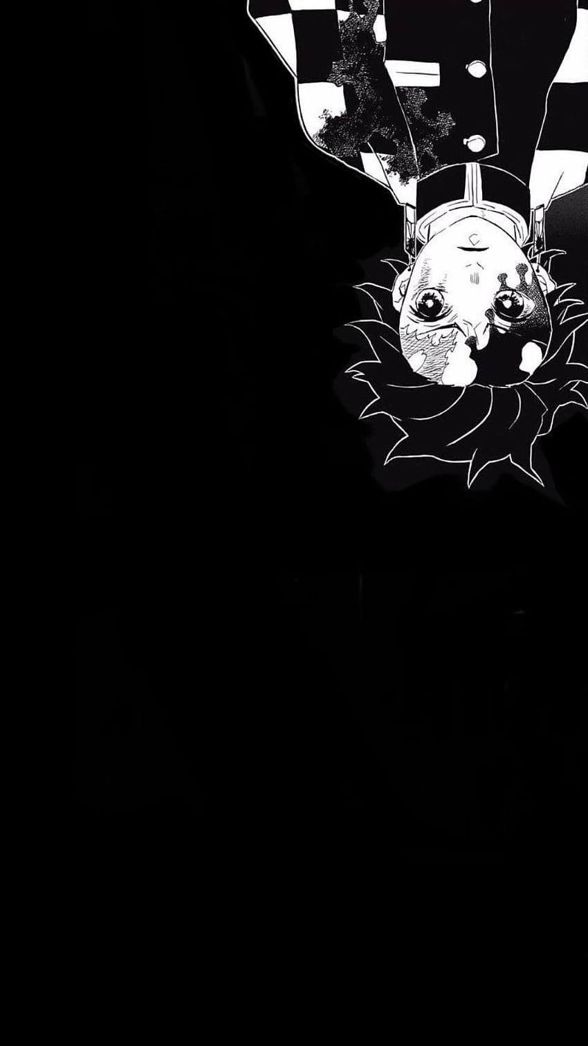 850x1512 Tanjirou kamado, demon slayer black and white HD phone wallpaper