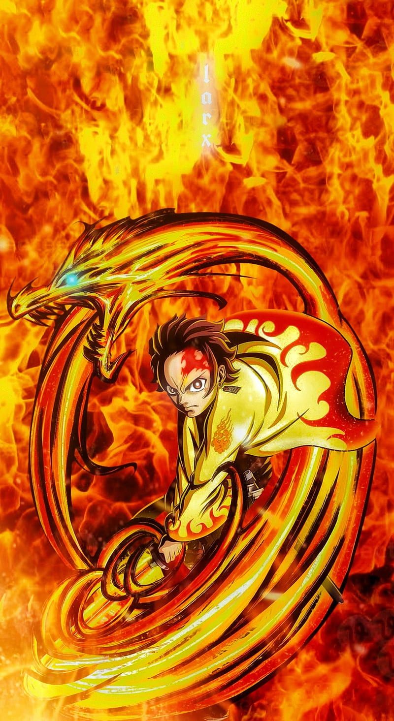 800x1465 Tanjiro fire style, bts, naruto, , butter, cool, black, iphone, one piece, anime, HD phone wallpaper