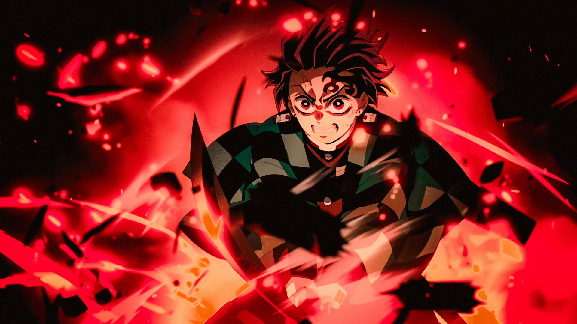 1920x1080 Tanjiro Kamado Blaze
