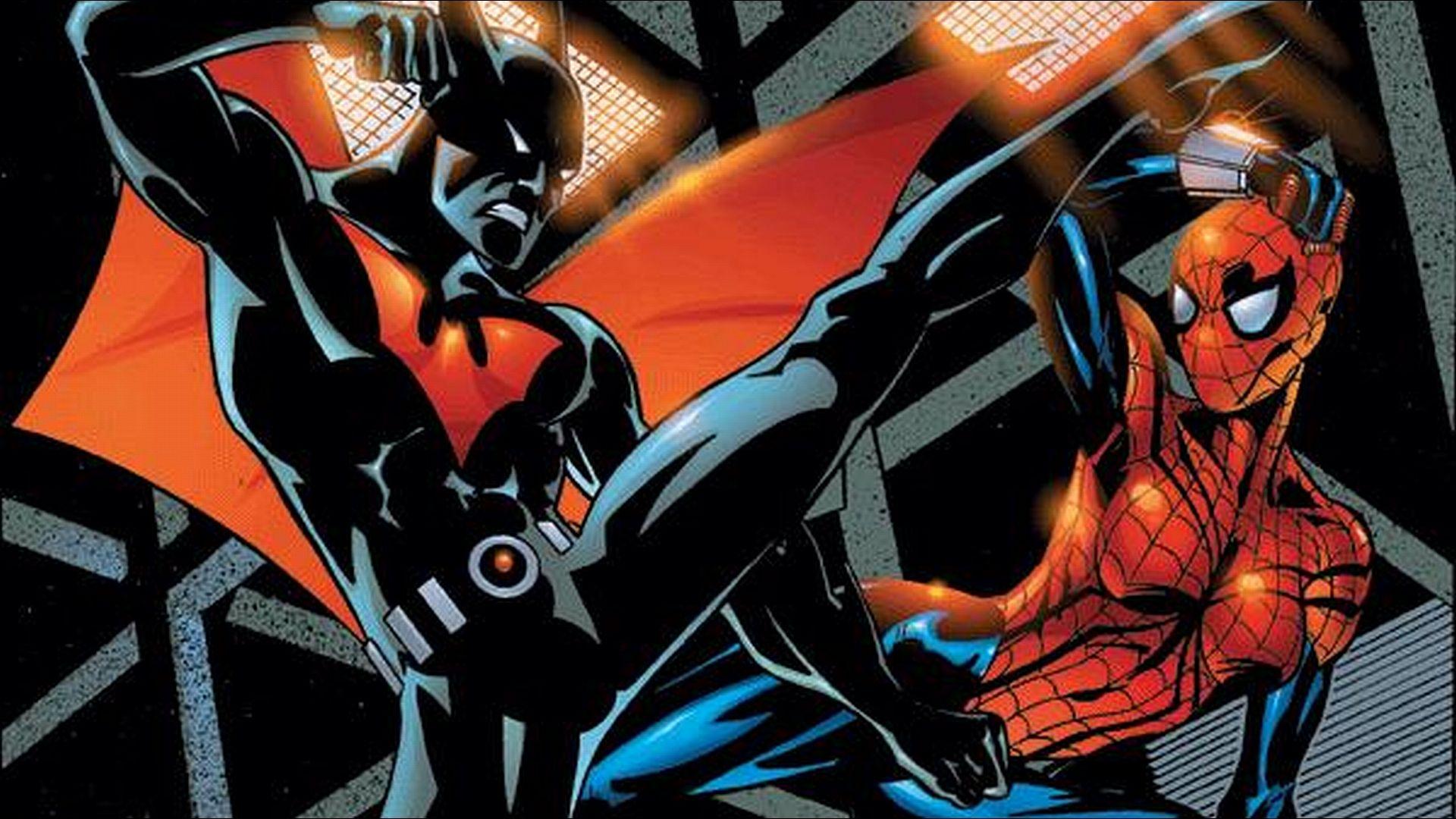 1920x1080 Batman Vs Spiderman Wallpaper