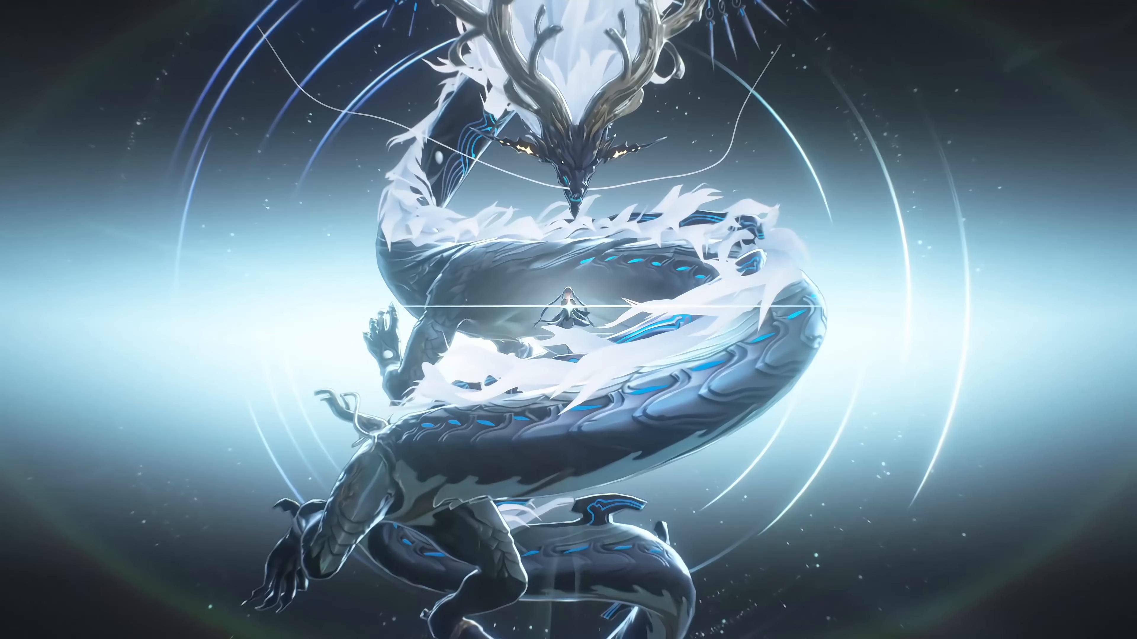 3840x2160 Jinhsi Dragon Form Live Wallpaper