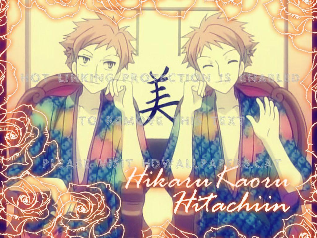 1024x768 hikaru and kaoru the hitachiin twins ouran