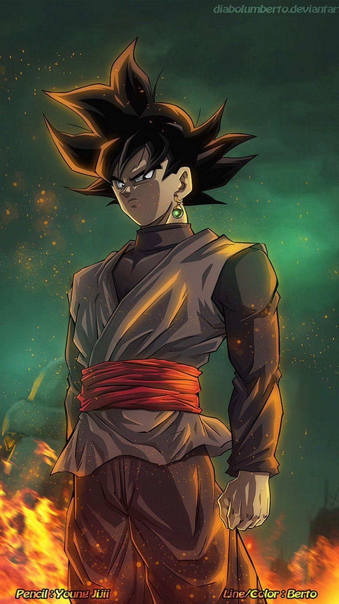 1080x1920 Wallpaper Android Black Goku Android Wallpaper