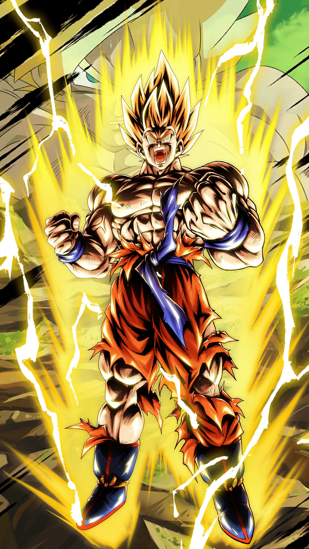 1080x1920 BLU Transformation SSJ Goku HD Wallpaper