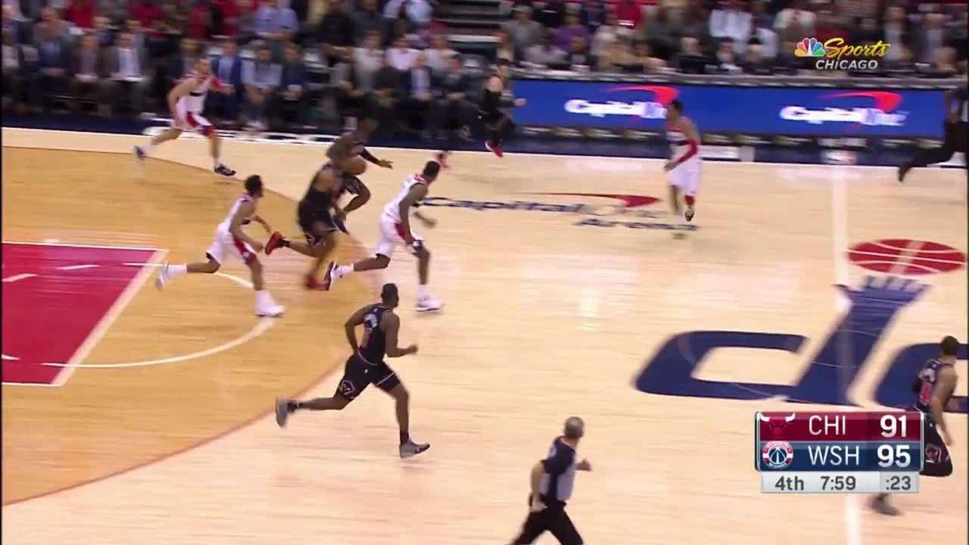 1920x1080 Cristiano Felicio throws down the slam in transition vs