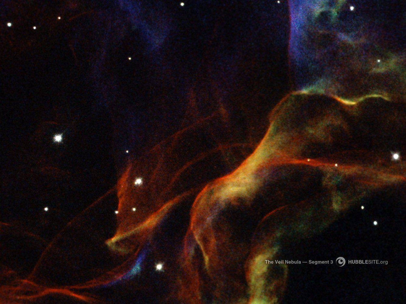 1333x1000 The Veil Nebula: Segment 3 Space Wallpaper