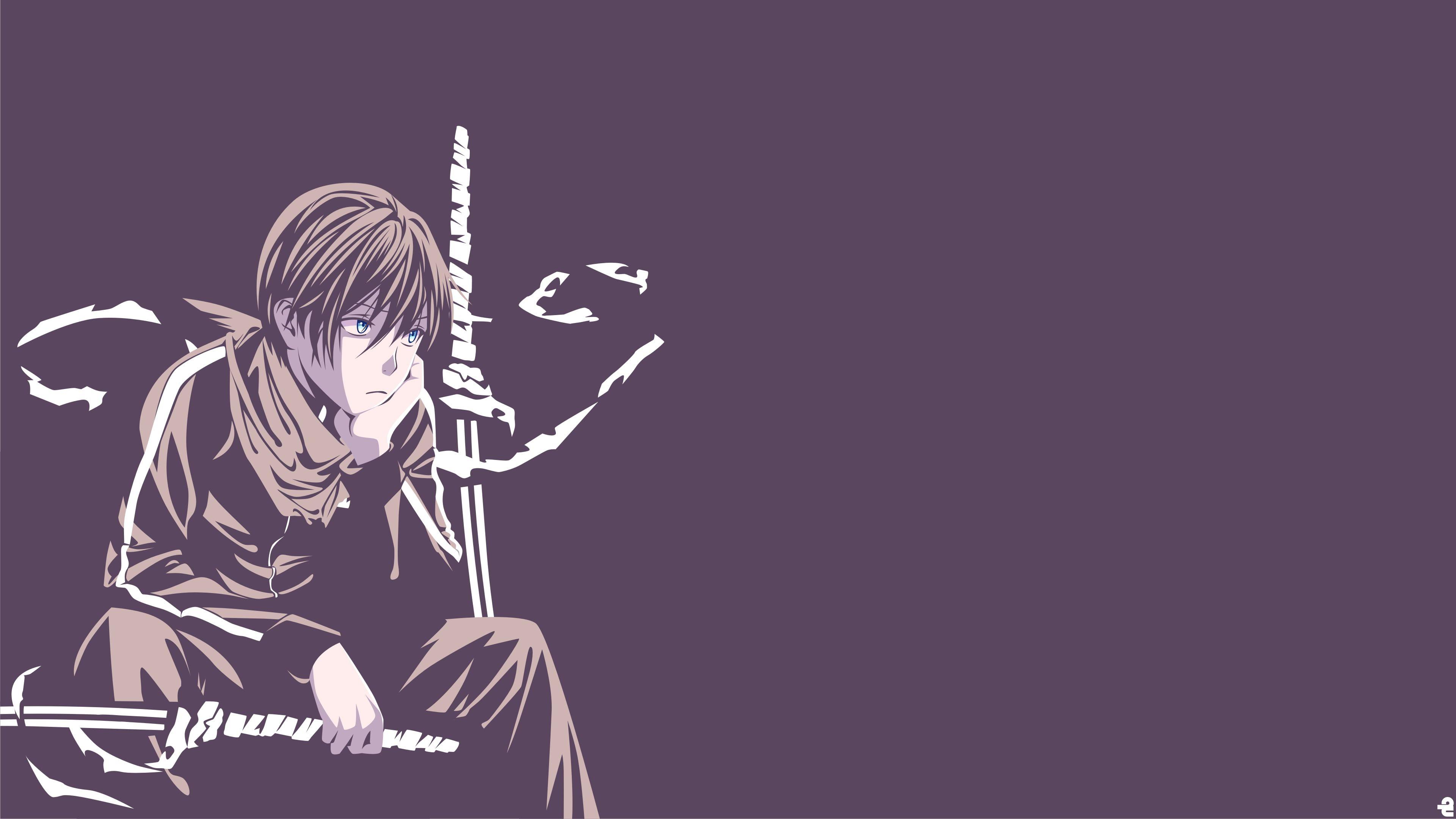 3840x2160 Anime character holding sword, Noragami, Yato (Noragami), anime