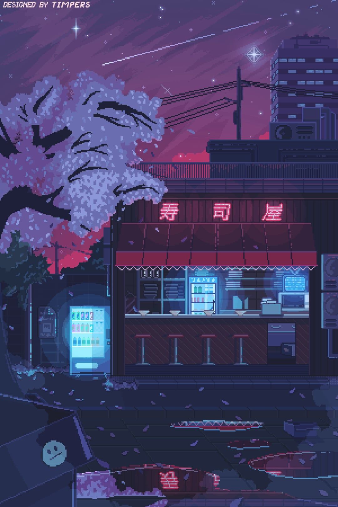 1080x1620 blow away A Pixel Art Wallpaper Design
