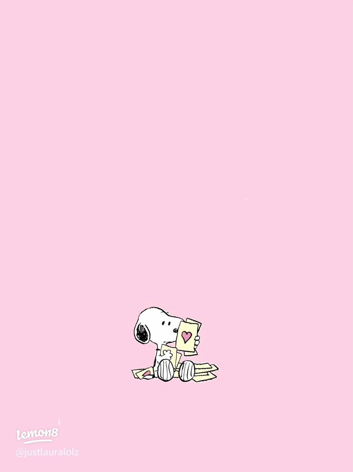 1125x1504 Adorable Snoopy Valentine's Day Wallpaper for Your Shuffle Effect