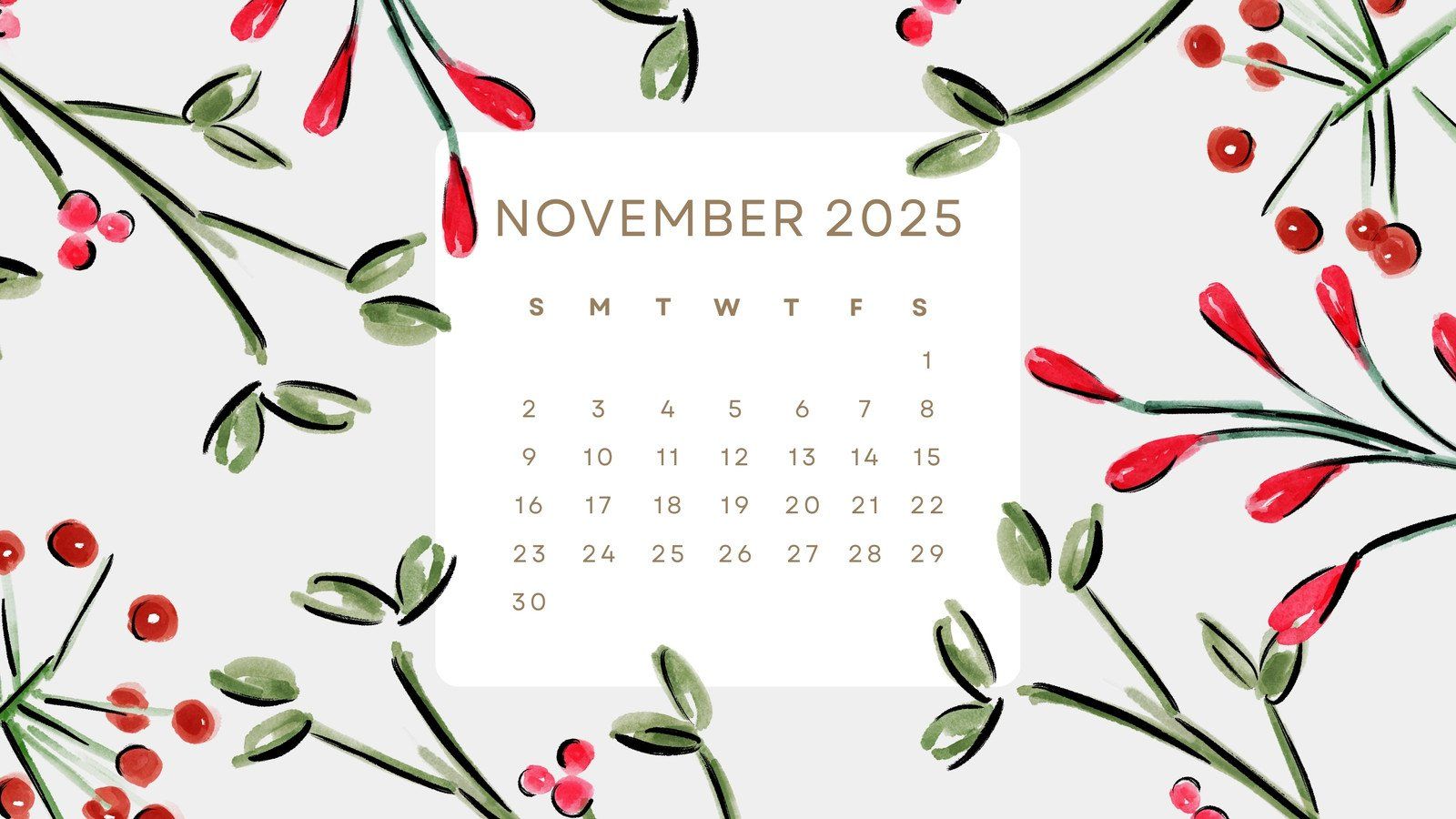 1600x900 and customizable november templates