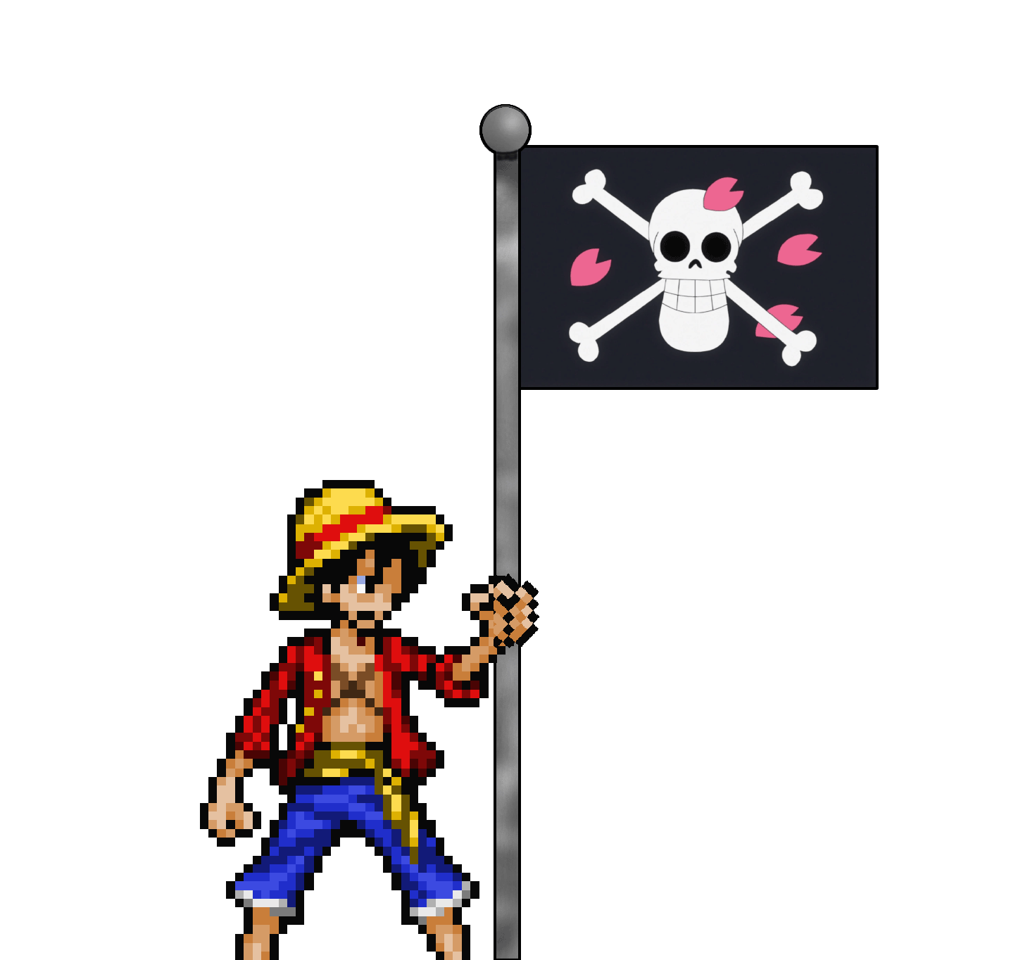 1436x1364 One Piece Animation Artwork