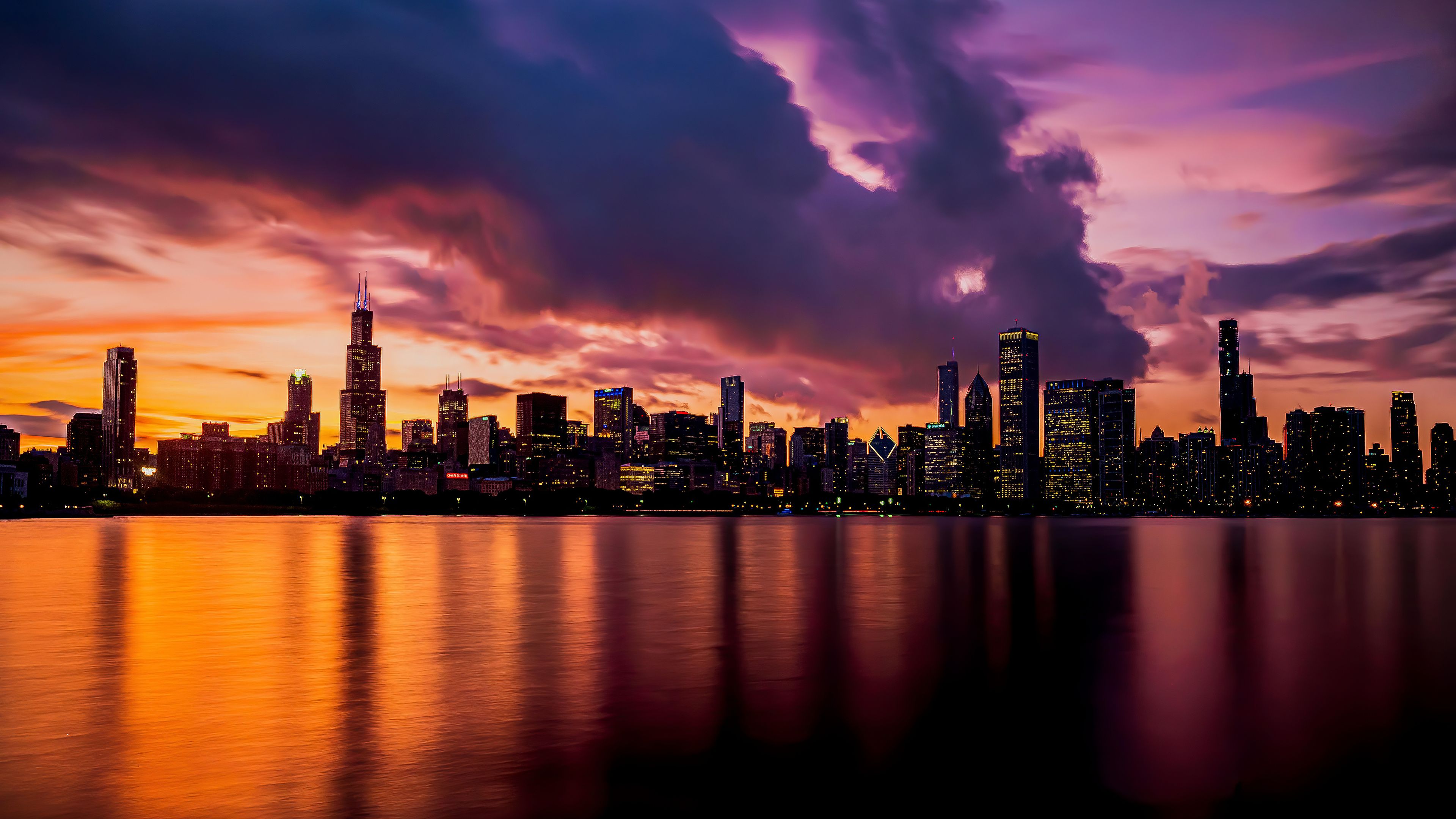 3840x2160 Chicago Skyline Wallpaper