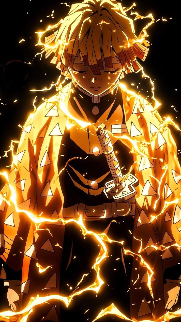 736x1308 Zenitsu Agatsuma 4k Wallpaper