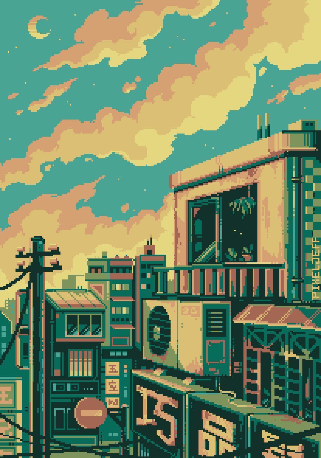 1035x1475 Pixel Jeff on X: // Window // .2023 Original Artwork Insta: #pixelart #pixels #pixeljeff #retro bit bitart # lofi #ドット絵 / X