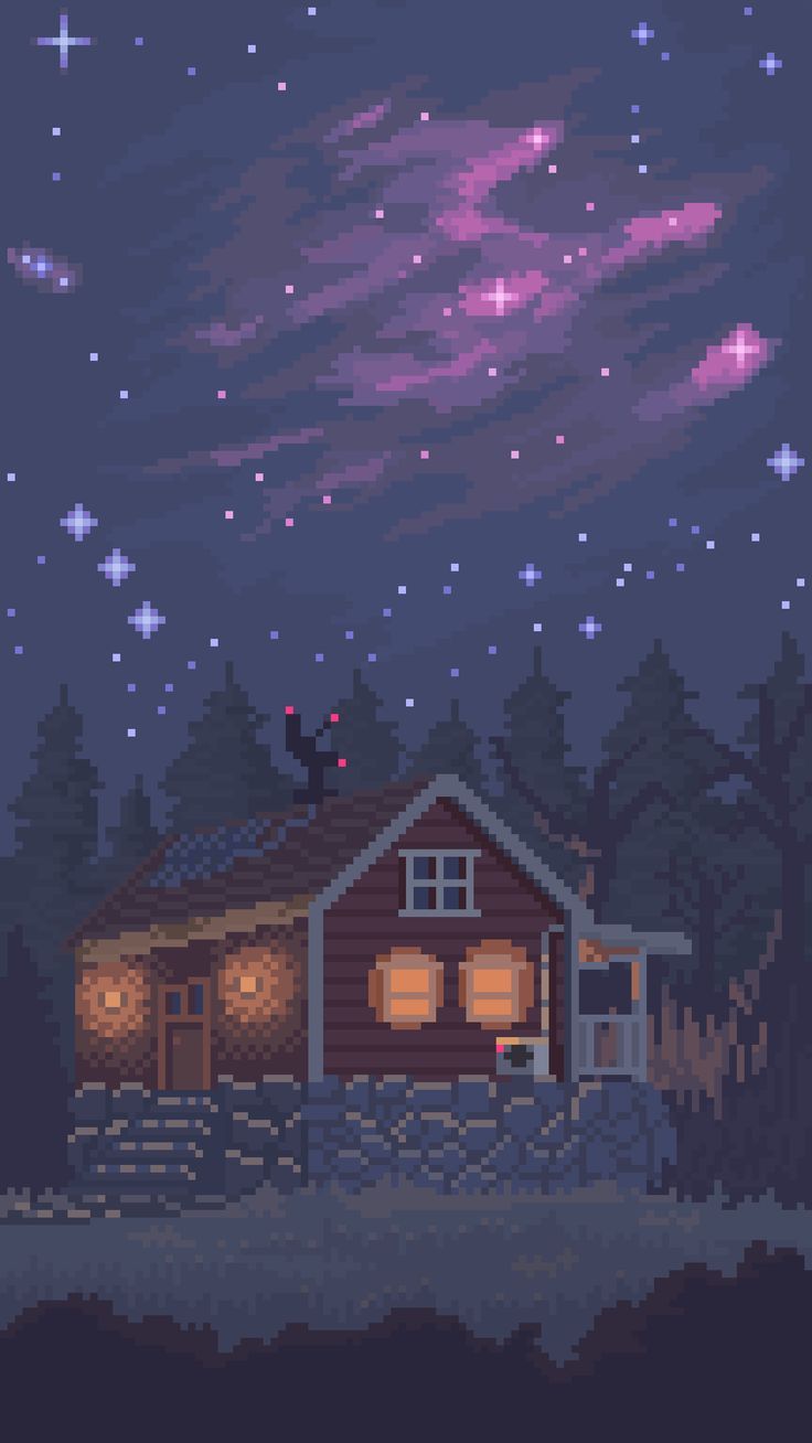 736x1308 PixelArt: The Night Sky