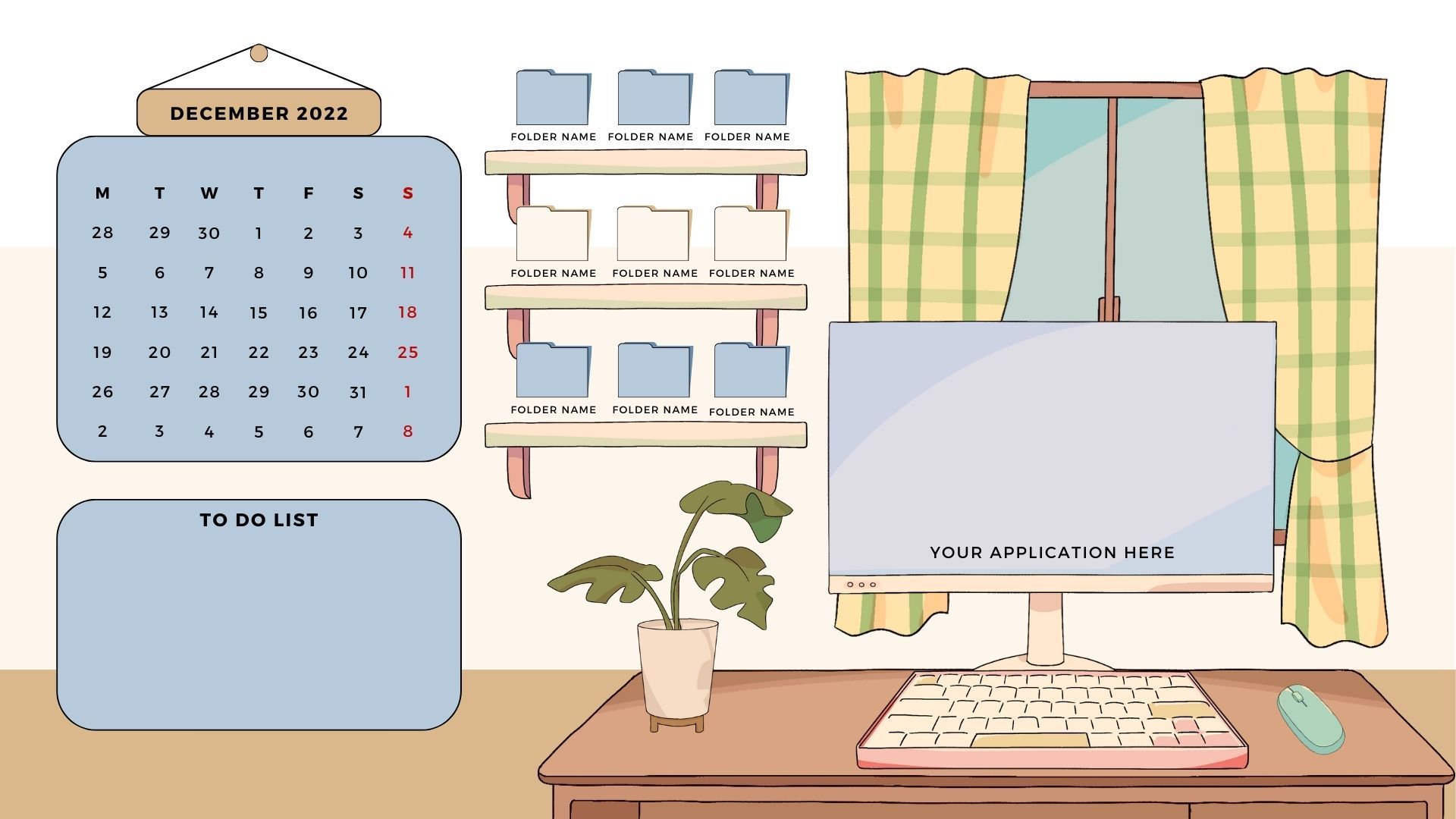 1920x1080 Desktop Organizer Wallpaper #Desktop Organizer (10 designs)