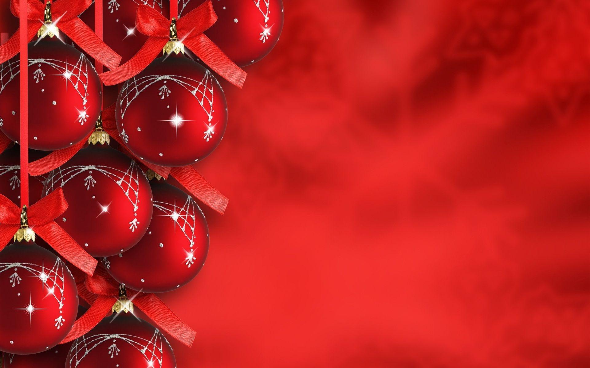 1920x1200 Red Christmas Background