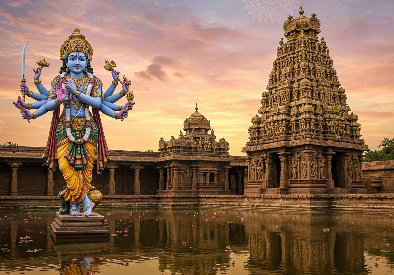 1280x896 Pandava Thoothar Perumal Temple in Kanchipuram: A 2025 Exploration's Biggest Dashakarma Bhandar