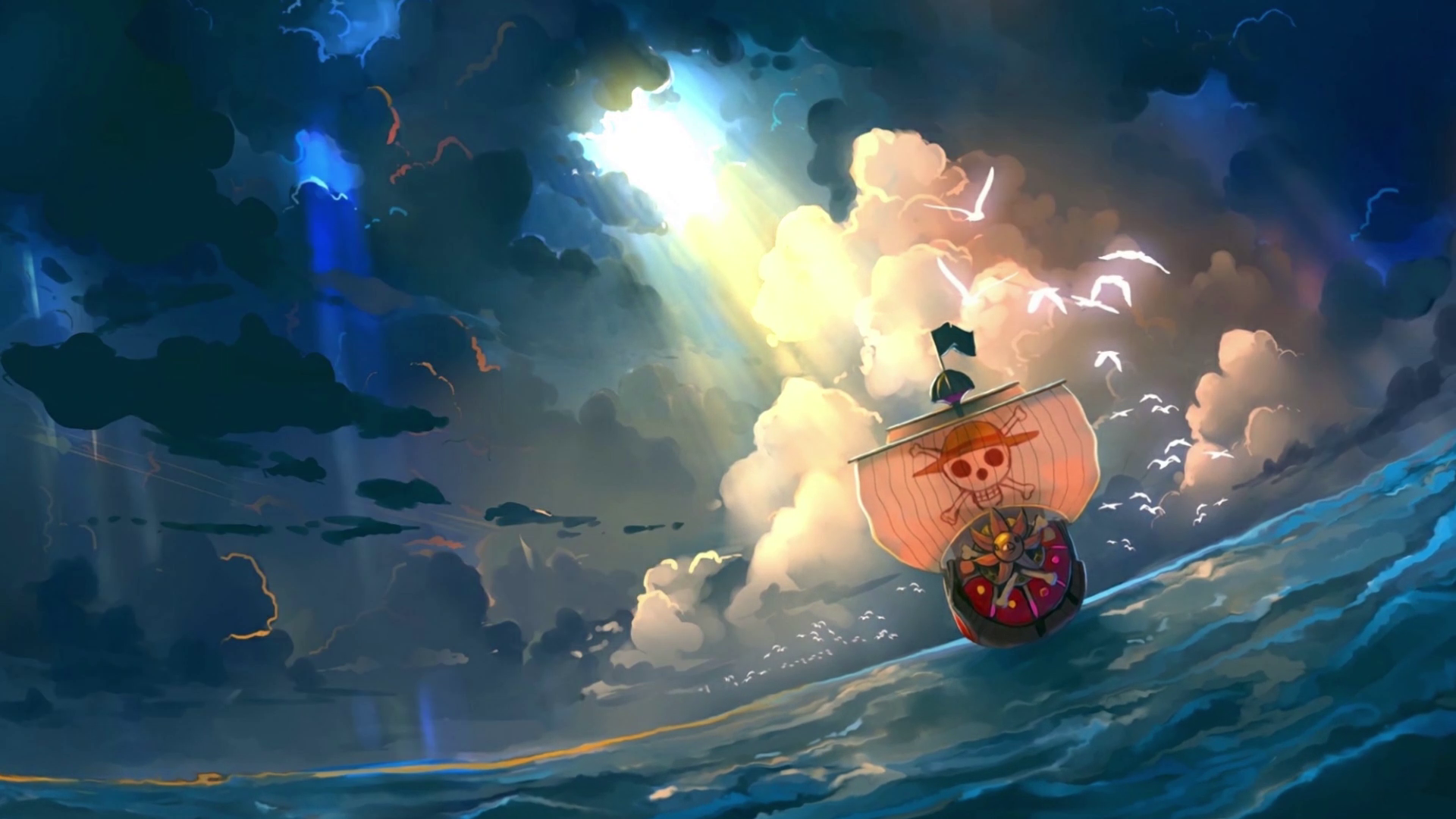 1920x1080 One Piece Ship Live Wallpaper