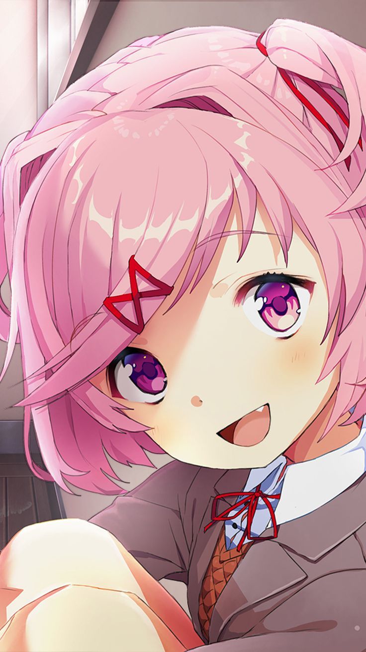 736x1308 Natsuki Doki Doki Literature Club! 4K Ultra HD Mobile Wallpaper for iPhone & Android