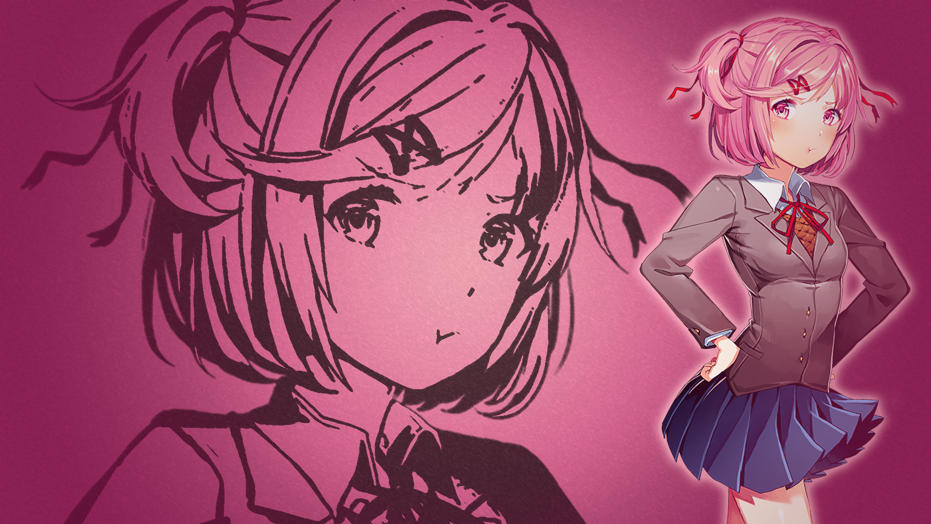 1920x1080 Natsuki HD Wallpaper Doki Literature Club!