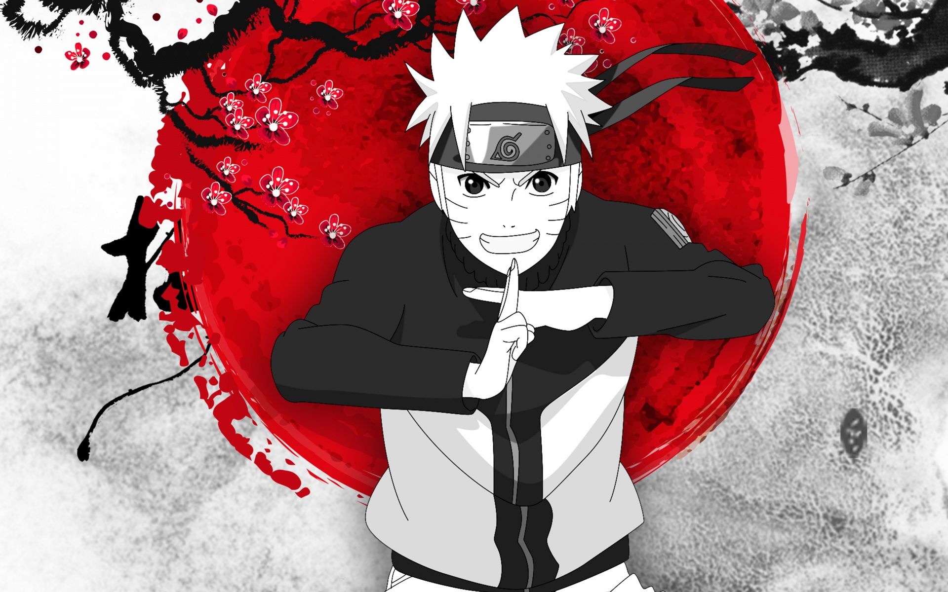 1920x1200 Naruto Uzumaki Wallpaper 4K, Japanese, Artwork, Red moon