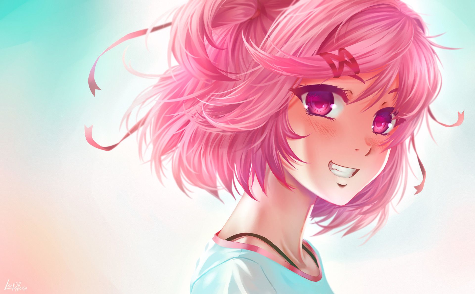 1920x1190 Natsuki's Radiant Smile
