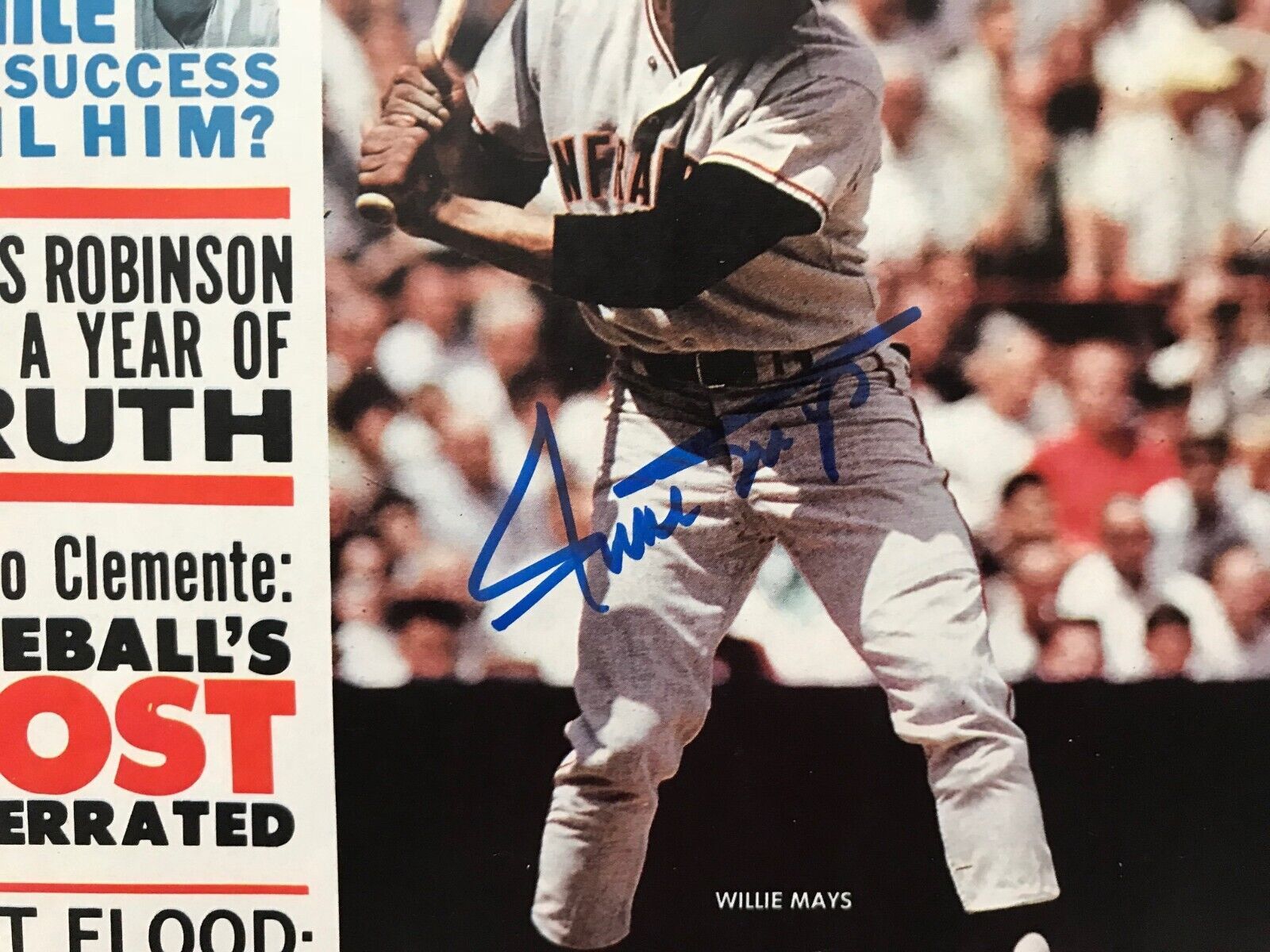 1600x1200 WILLIE MAYS Signed 1965 COMPLETE SPORTS Magazine