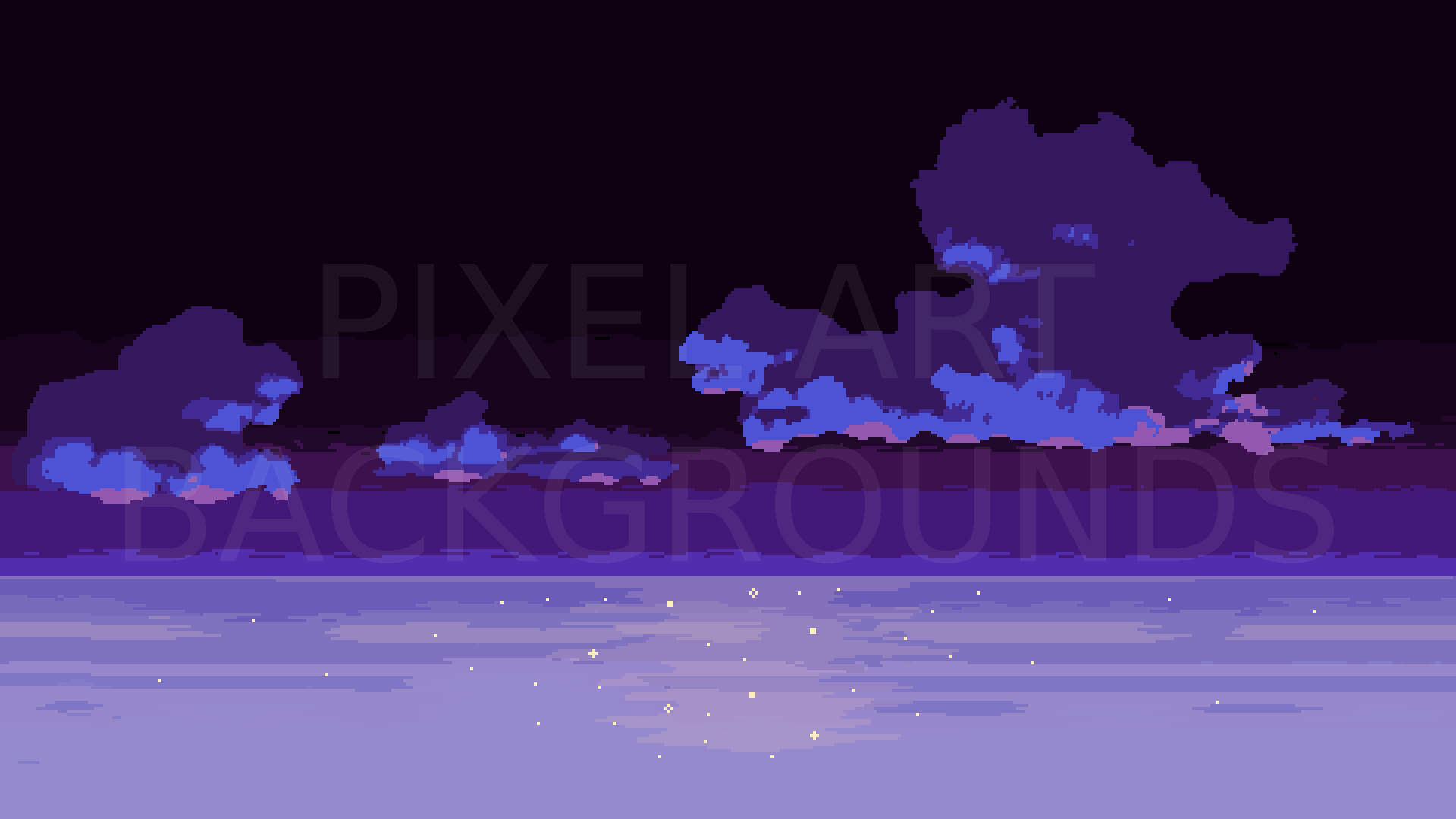 1920x1080 2D Pixel Art Background (10 Sky & Cloud ) 3