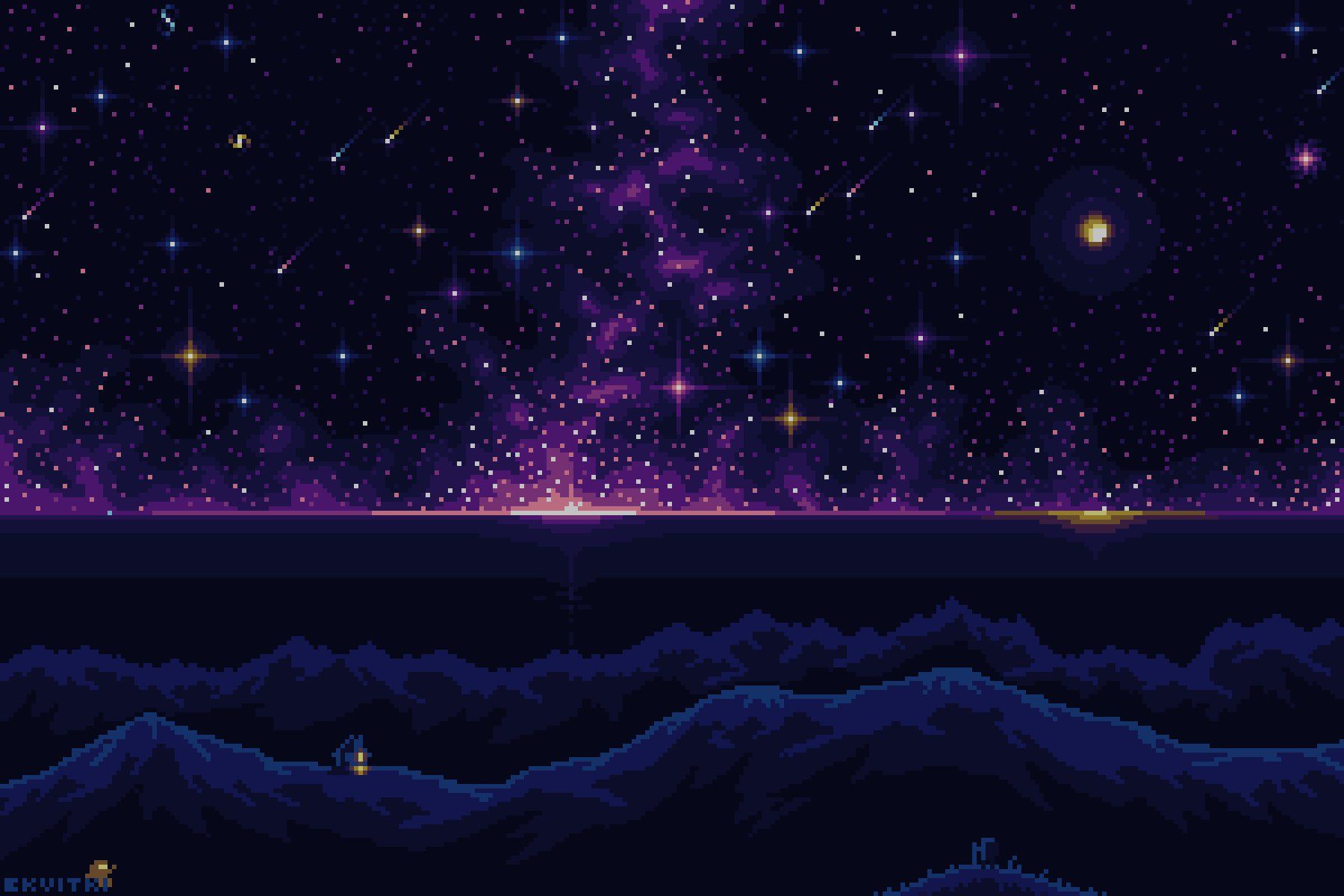 1800x1200 The Traveler (VGen Open) on X: My entry for the Stardew Valley Pixel Art Jam From the Mountain Peak / X