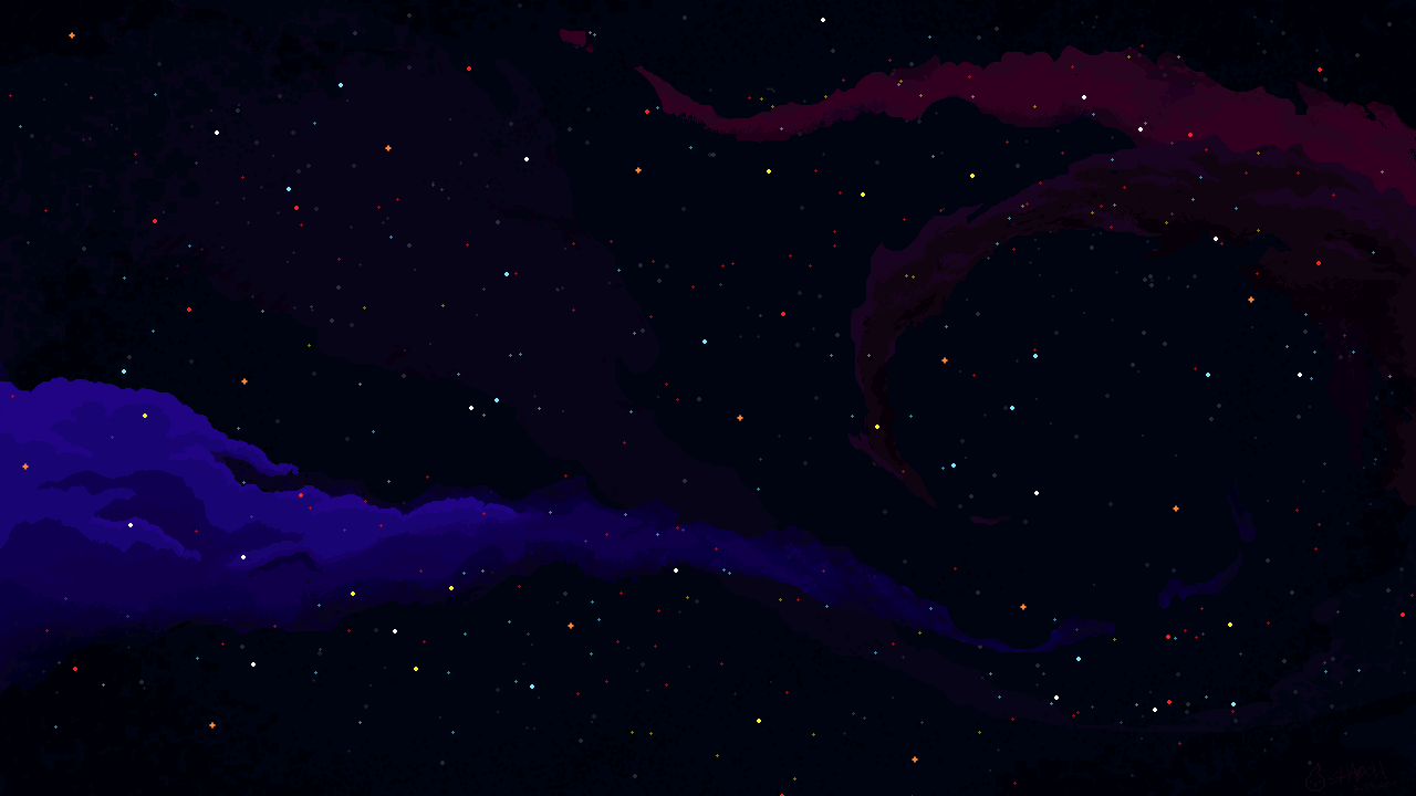 Banner Espacial Pixel Art Grande