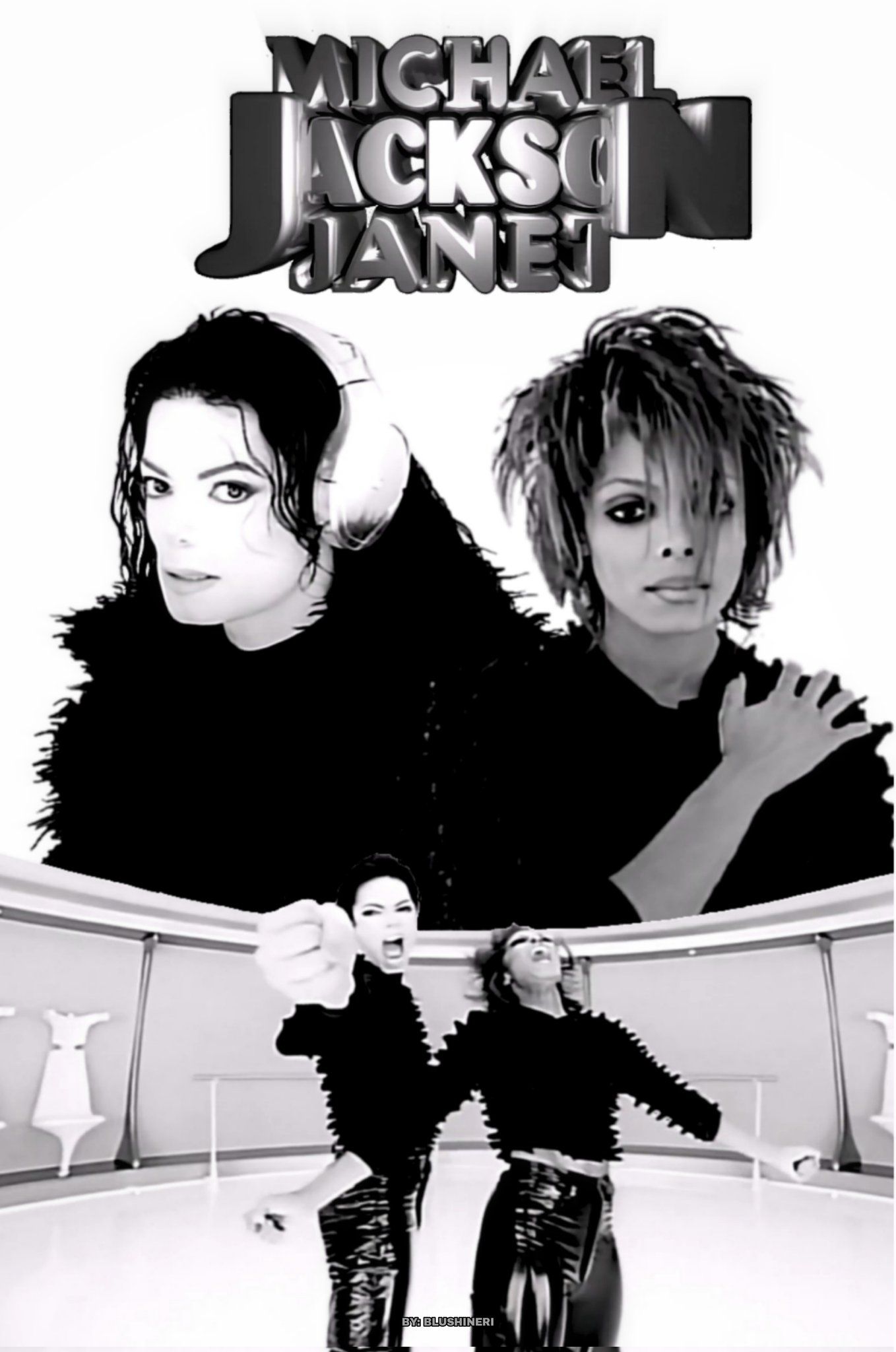 1358x2048 Erisa. fan acc on X: Michael Jackson and Janet Jackson, poster by me! / X