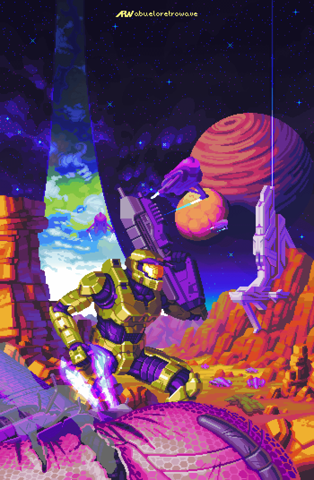 1050x1608 70's Sci Fi Halo