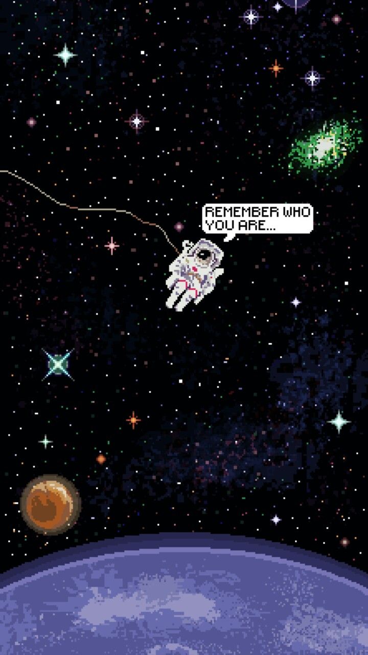 720x1280 Remember Who You Are. Vaporwave wallpaper, Space phone wallpaper, Pixel art background