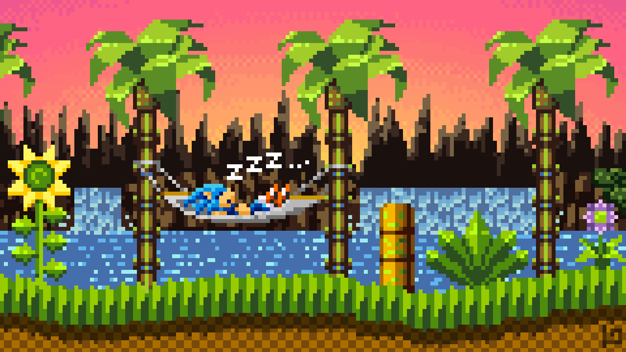 1280x720 Lofi Sonic