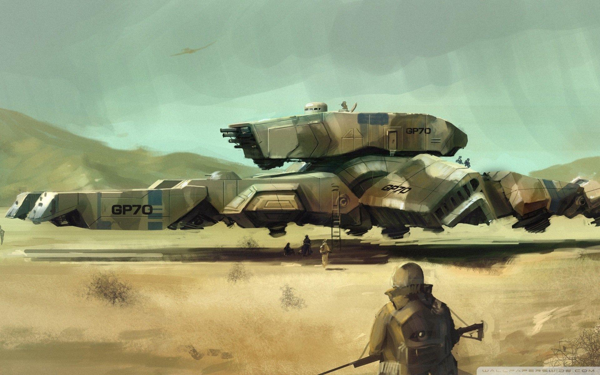 1920x1200 military, Fantasy, Art, Vehicles, Airship Wallpaper HD / Desktop