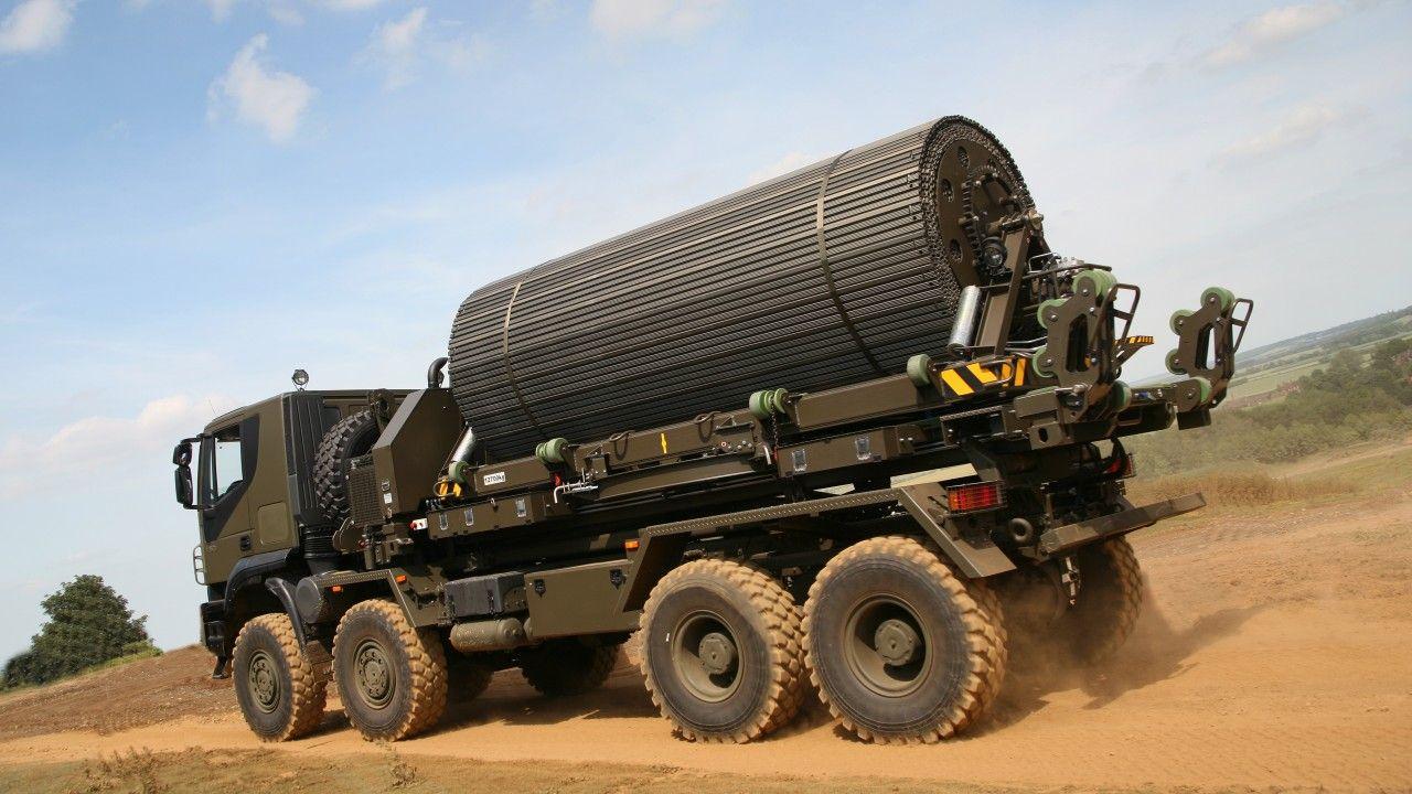 1280x720 Wallpaper military truck, FAUN, Trackway, MLC- army, transport