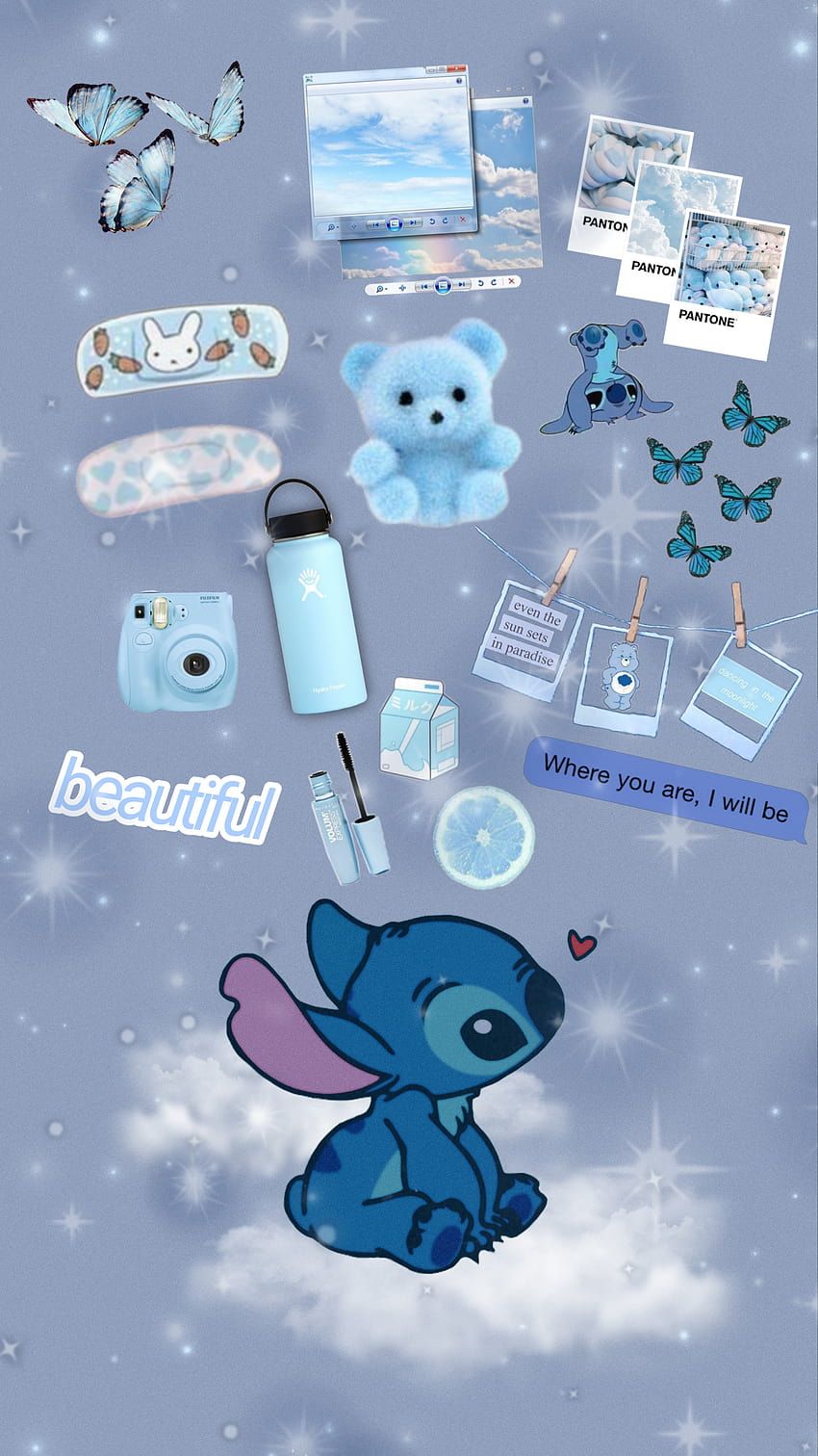 850x1512 Stitch cute & similar hashtags, stitch collage HD phone wallpaper