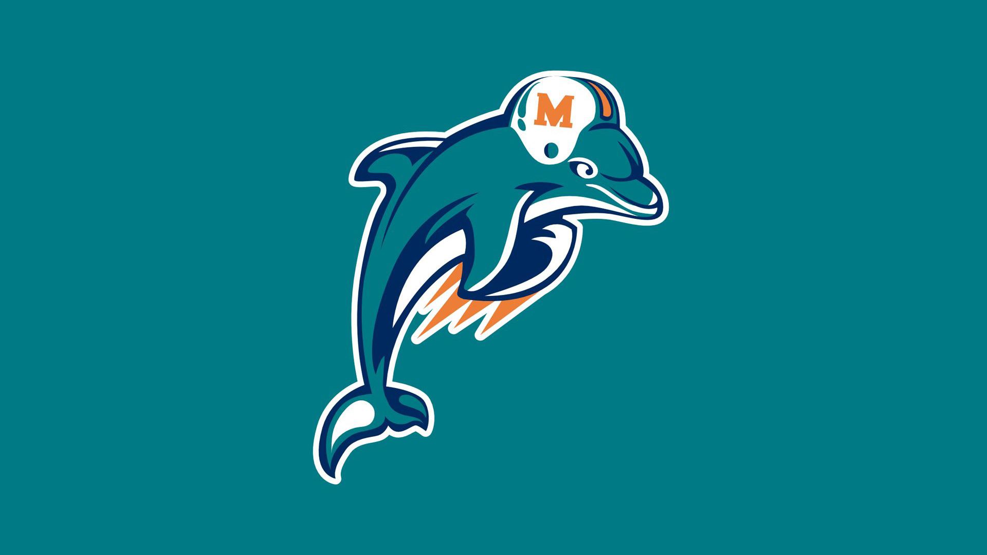 1920x1080 Miami Dolphins NFL Logo In Seagreen Background HD Miami Dolphins Wallpaper