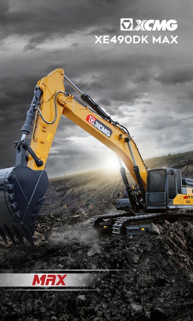 736x1226 XCMG 49ton Mining Excavator XE490DK