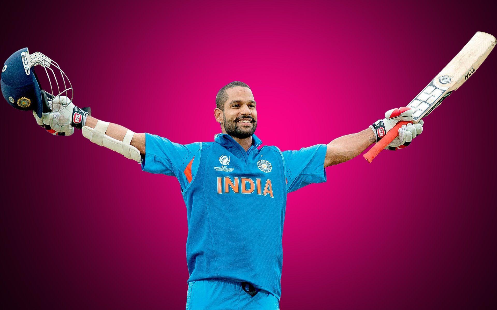 1920x1200 Shikhar Dhawan biography, left handed batsman.India team, match