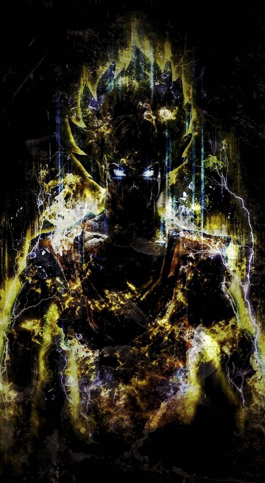 850x1550 Goku by RokoVladovic Neon Goku HD phone wallpaper