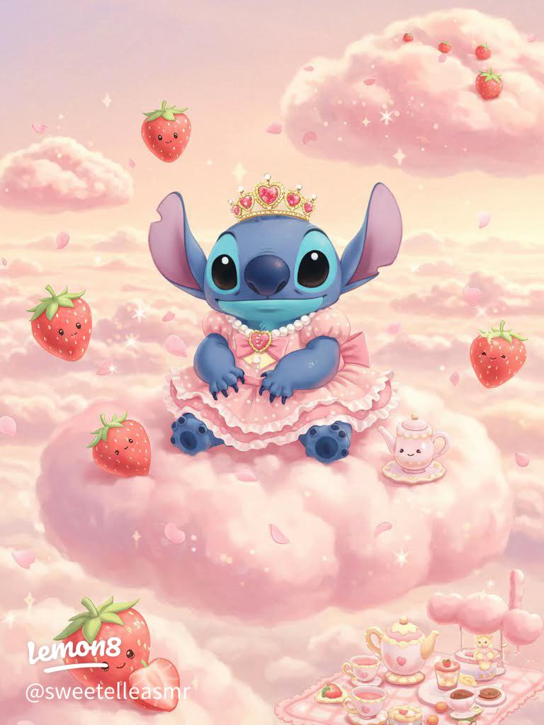 768x1024 Adorable Kawaii Stitch Wallpaper for Your Lock Screen and More